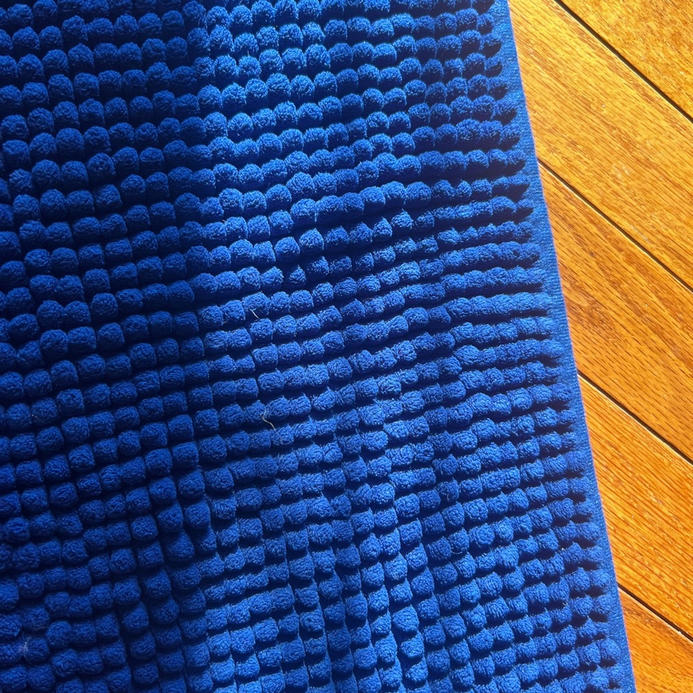 Blue Textured Rug - Picture 2 of 5